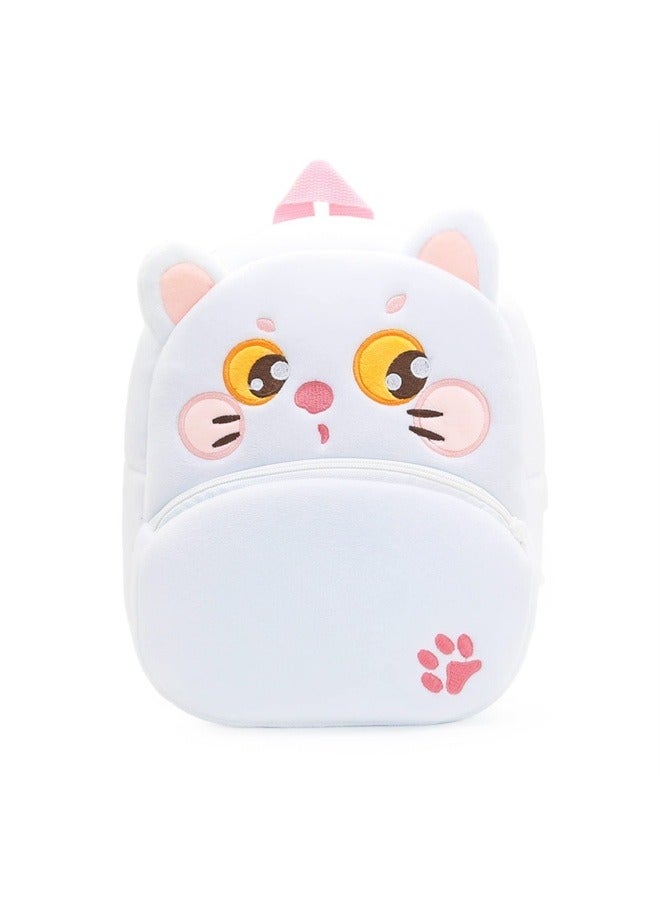 NIBEMINENT Cute Toddler Backpack,Cartoon Cute Animal Plush Backpack Toddler Mini School Bag for Kids Age 2-6 Years Old  - Image 1