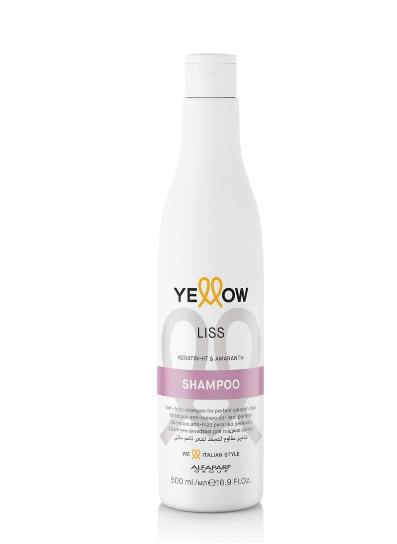 Yellow - Yellow Liss sulfate free keratin shampoo for smoothing all hair types 500ml - Image 1