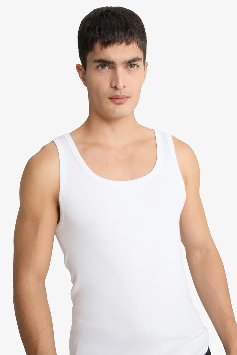 Defacto  Slim Fit Kaşkorse 2 piece Tank Top for Men | Best Price UAE