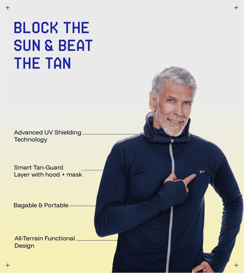 BLUE TYGA Sunscreen Jacket 2.0 - Advanced Protection from Sun & Pollution - UPF 50+ Protection - Image 2