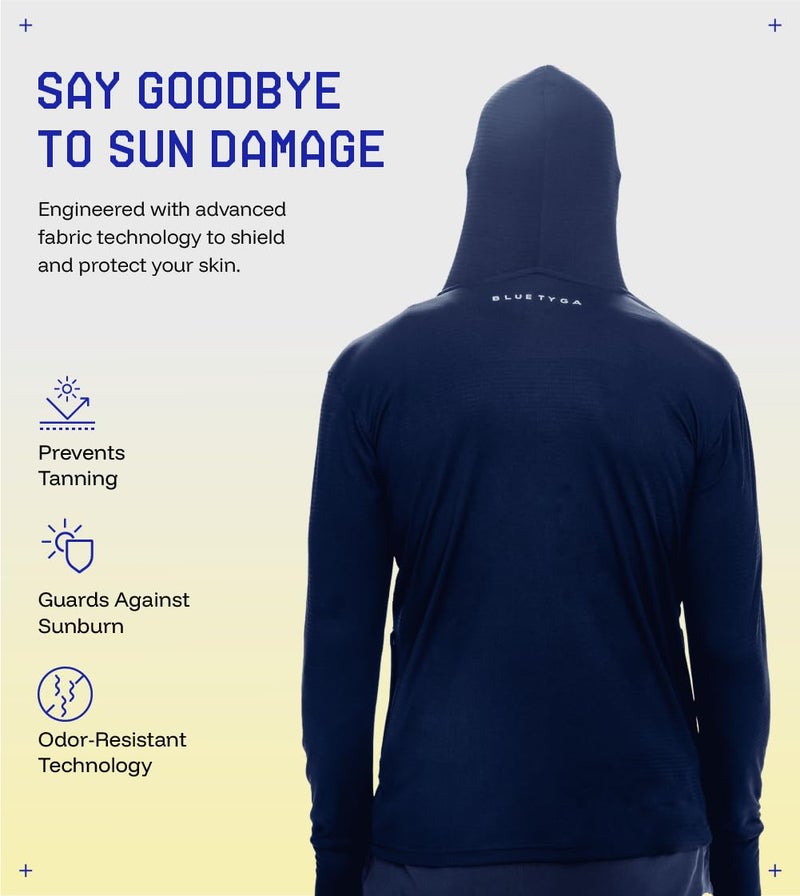 BLUE TYGA Sunscreen Jacket 2.0 - Advanced Protection from Sun & Pollution - UPF 50+ Protection - Image 3