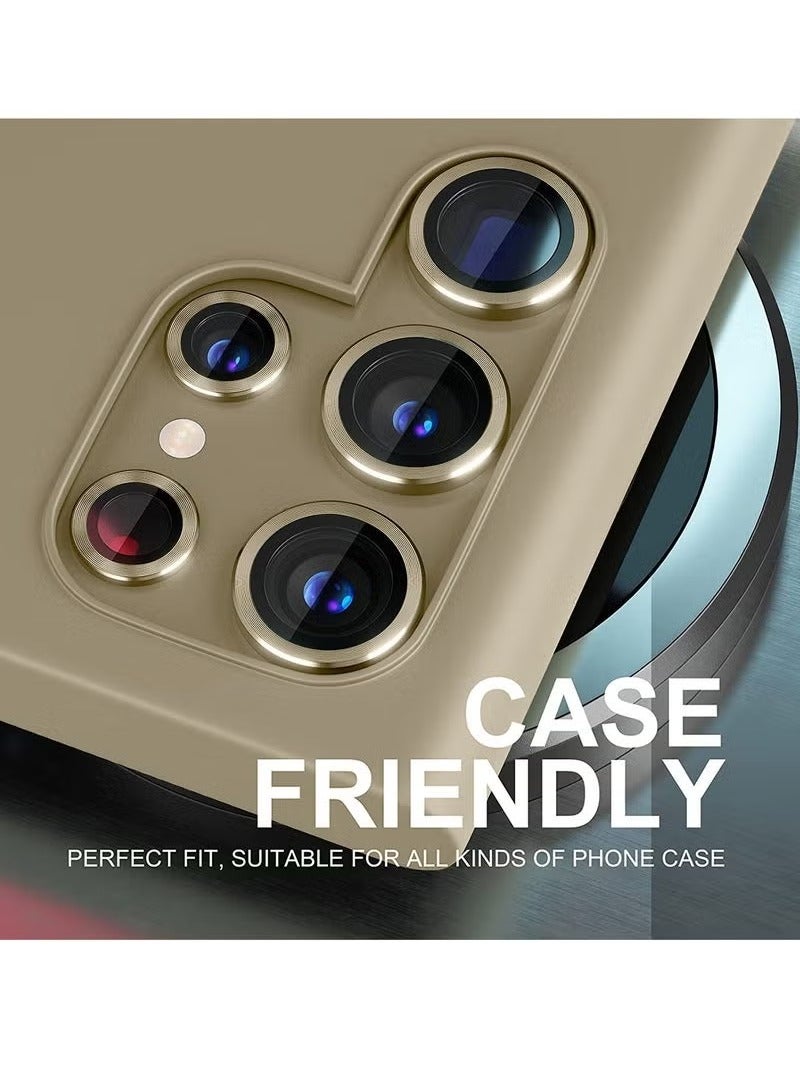 TIGER Premium Camera Lens Film Protector Shield for Samsung Galaxy S24 Ultra 5G 2024 – Clear/Gold – Ultra-Thin, Scratch-Resistant, Anti-Fingerprint, HD Clarity, Full Lens Protection, Easy Installation, High Transparency, Durable Camera Lens Protector - Image 4