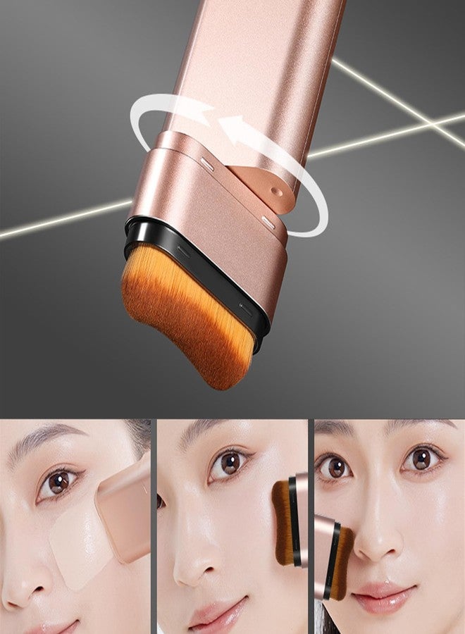Mrettick 2 In 1 Anti Wrinkle Foundation Stick, Flawless Eraser Foundation - Hydrating Lightweight, Double Head Make Up Stick with Brush (Natural) - Image 5