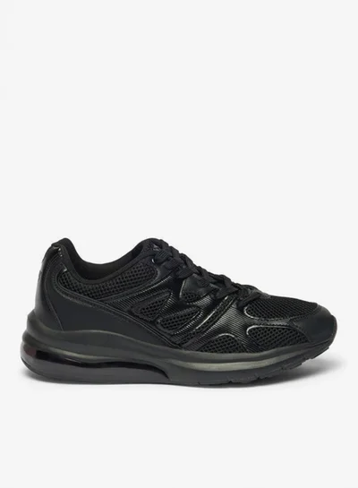 MISSY Women's Panelled Sneakers with Lace-Up Closure