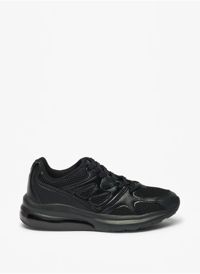 MISSY Women's Panelled Sneakers with Lace-Up Closure