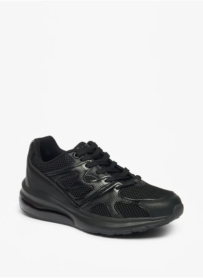 MISSY Women's Panelled Sneakers with Lace-Up Closure