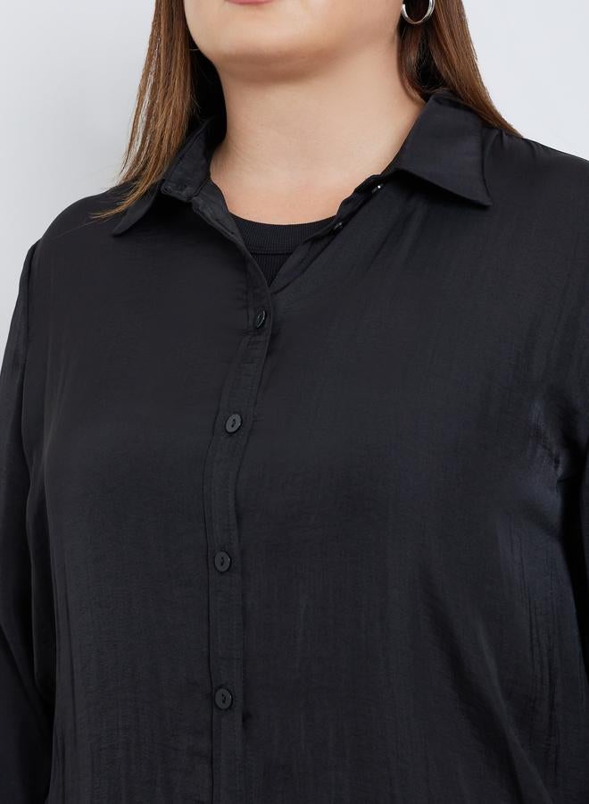 ستايلي قميص بأكمام طويلة - مقاس كبير - Image 4