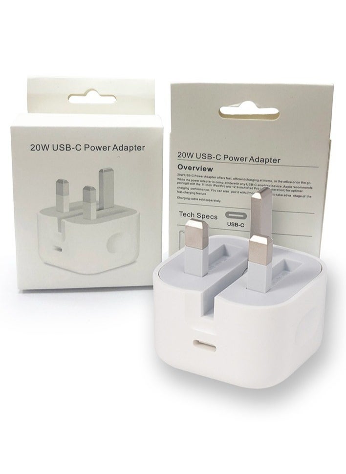 Generic - IPhone Fast Charger [MFi Certified] 20W USB C Power Adapter Fast Charger with 3ft Cable Compatible with IPhone 13/13 Pro/ 12 Pro/12 Mini/ 11/11 Pro/XS/Max/XR/X/8 Plus/SE 2020, IPod, IPad Mini Pro - Image 1