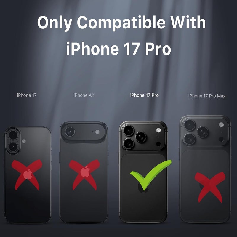 M MYBAT PRO for iPhone 17 Pro Case with Belt Clip Holster,[Compatible with Magsafe] w/Screen Protector,Anti-Drop,Shockproof,w 360Â°Rotating Kickstand,Heavy Duty Protection (Black) - Image 2