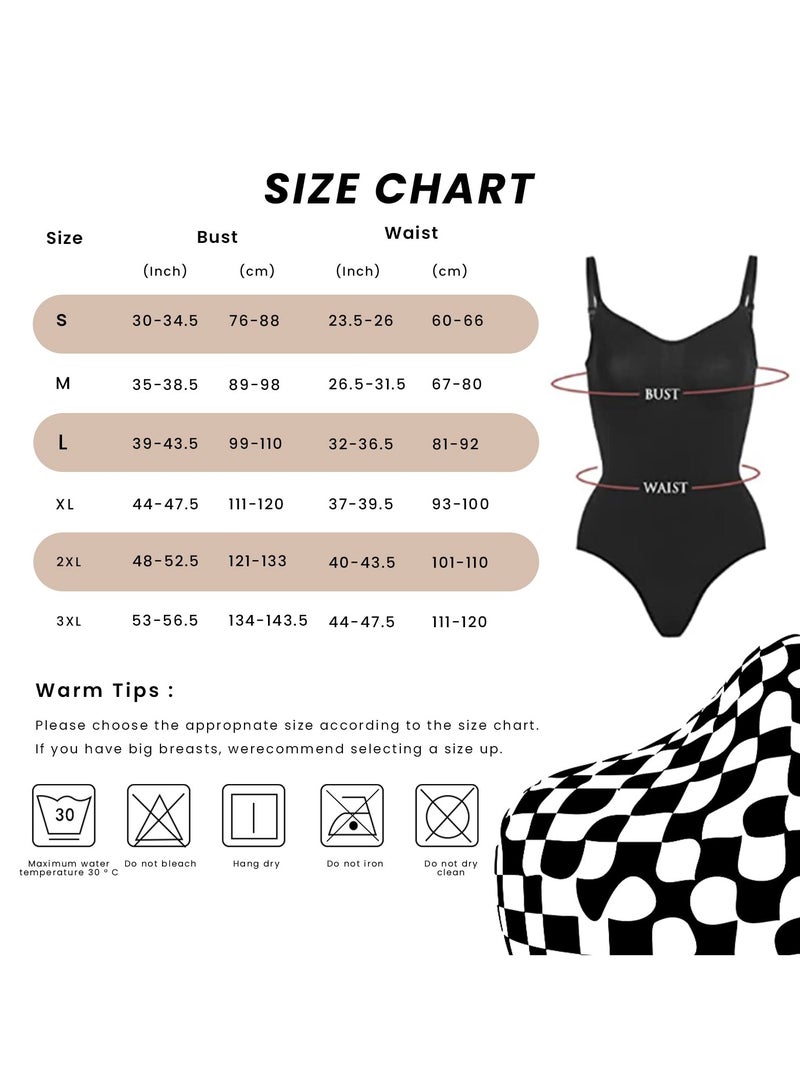 SUNSAR 2 PCS Bodysuit for Women,Seamless Tummy Control Shapewear Sculpting Thong Sleeveless Women Body Shaper - Image 2