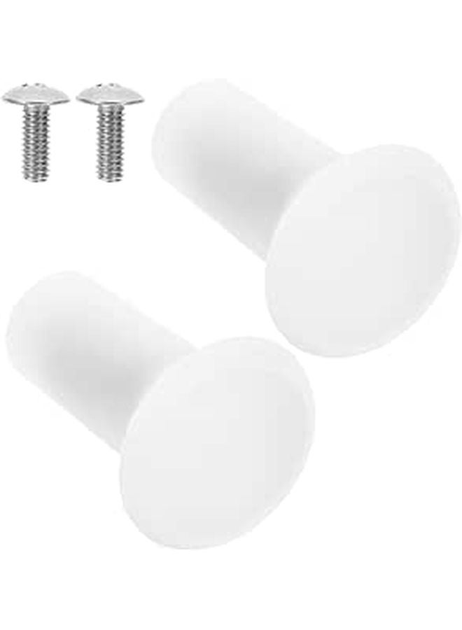 White Pegboard Hooks 2 Pack Small Sturdy Tool Hangers for Garage Workshop Storage - Image 1