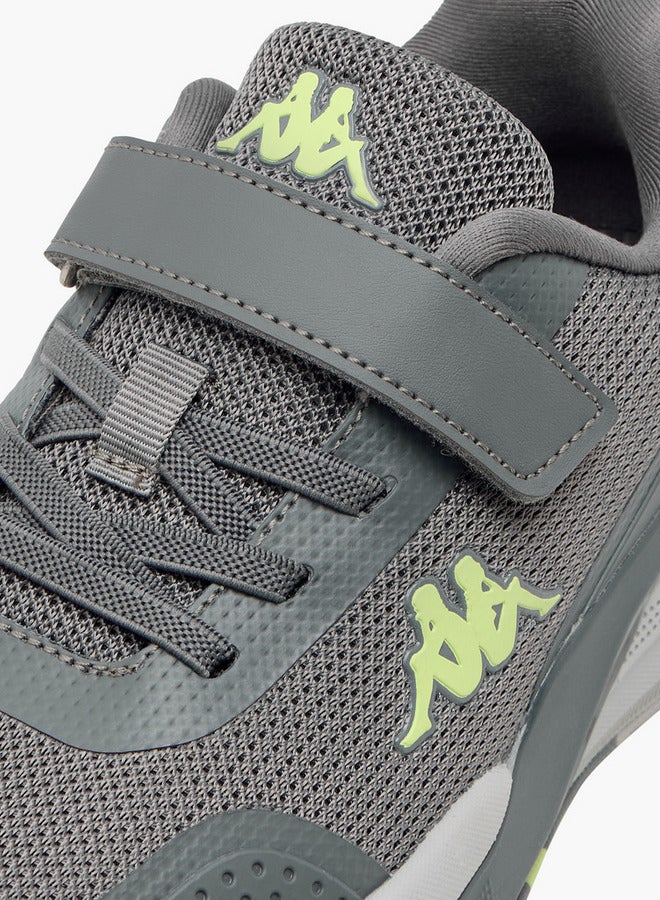 Kappa Boys' Pull Tab Detail Sports Shoes with Hook and Loop Closure - Image 4