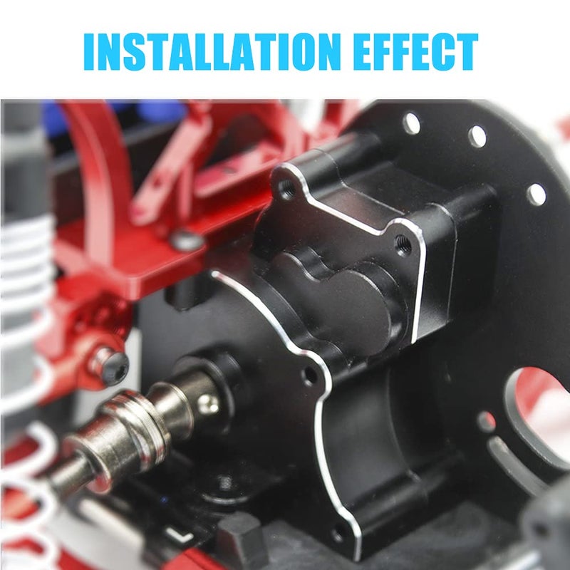 Globact Aluminum Transmission Case Gearbox with Aluminum Motor Plate and Arm Mounts Upgrade Parts for Traxxas Slash 2WD Rustler Stampede Bandit 110 RC Car Replace of 3691 - Image 3