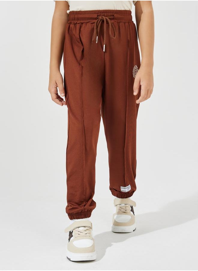 Styli - Oversized Printed T-Shirt & Pintuck Detail Joggers Set - Image 1