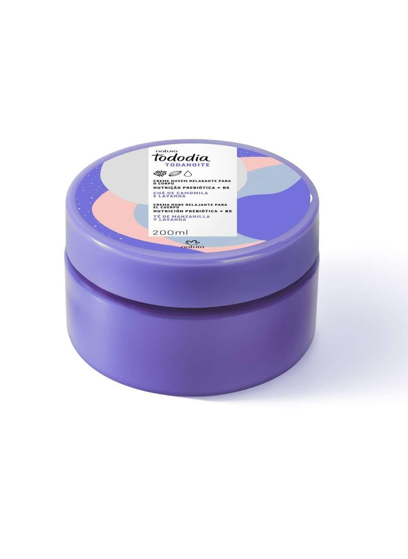 Natura - natura  Linha Tododia Cha de Camomila e Lavanda  Creme Nuvem Relaxante Para o Corpo Todanoite 200 Ml  Chamomile Tea and Lavender Collection  Every Night Relaxing Body Cream 676 Fl Oz - Image 1