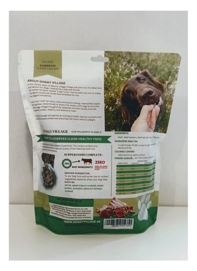 Doggy Village - Air Dry 100% Beef Dog Food DV 7520 - 1 kg - Image 1
