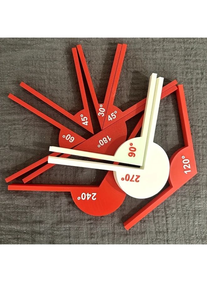 Teaching Protractor Set 30 45 60 180 Degrees Geometry Angle Measurement Tool - Image 4