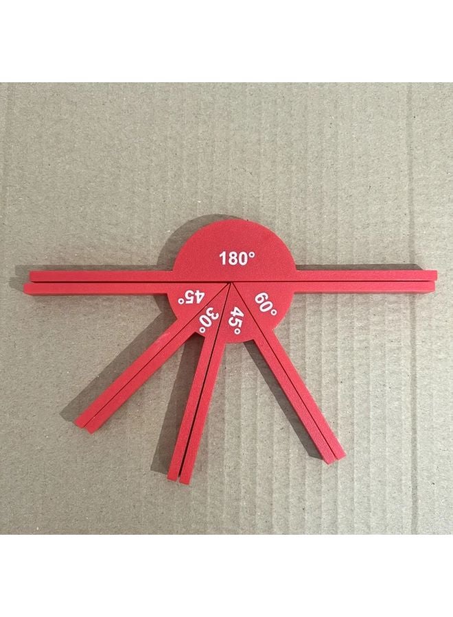 Teaching Protractor Set 30 45 60 180 Degrees Geometry Angle Measurement Tool - Image 1