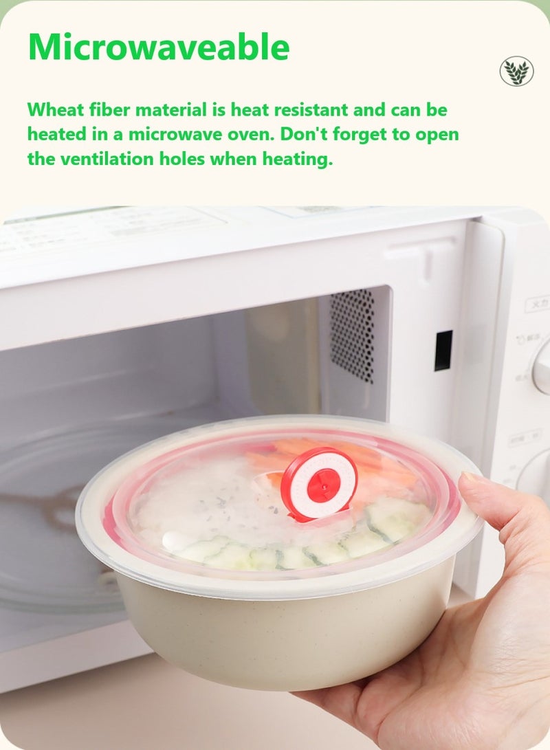 تشانجلي 3 قطع عبوات تخزين طعام بلاستيكية بلاستيكية مع أغطية طقم علب غداء صندوق غداء فواكه ووجبات خفيفة غير سامة عبوات طعام غير سامة يمكن غسلها في غسالة الأطباق في فرن الميكروويف في الفريزر - Image 5