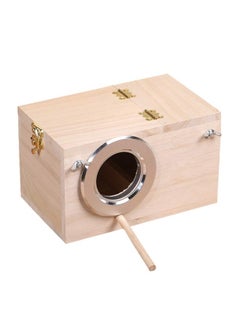Parrot Breeding Nest Box, Bird Nest Warm Incubator, Left Open Window, Parrot Clear View Window, Bird Nesting Feeding Station House