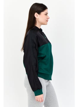 Adidas Women Sportswear Fit Long Sleeves Training Track jacket, Green  - Image 2