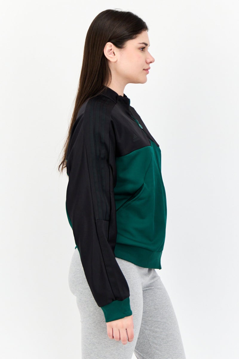 Adidas Women Sportswear Fit Long Sleeves Training Track jacket, Green - Image 2