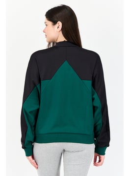 Adidas Women Sportswear Fit Long Sleeves Training Track jacket, Green  - Image 3