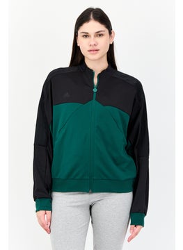 Adidas Women Sportswear Fit Long Sleeves Training Track jacket, Green  - Image 1