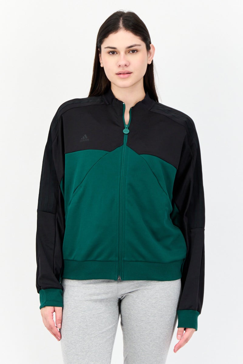 Adidas Women Sportswear Fit Long Sleeves Training Track jacket, Green - Image 1