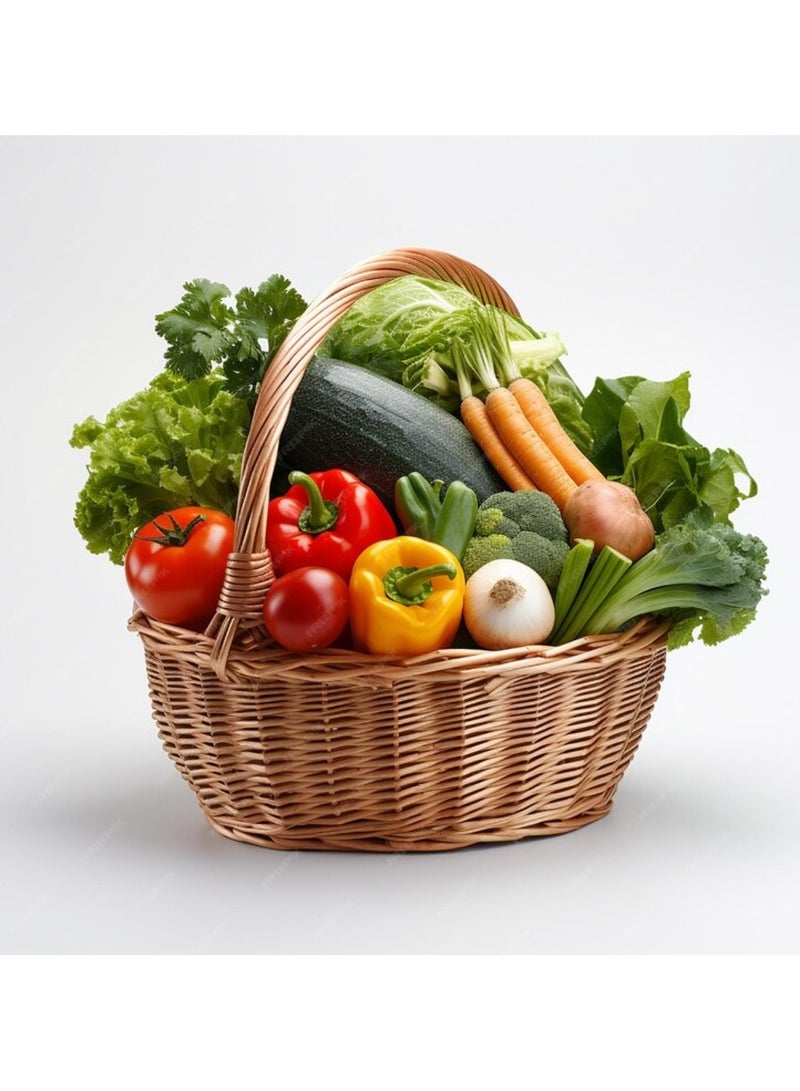Pack of 3 Brown Vegetable and Fruit Storage Baskets Small, Medium & Large  - Image 2