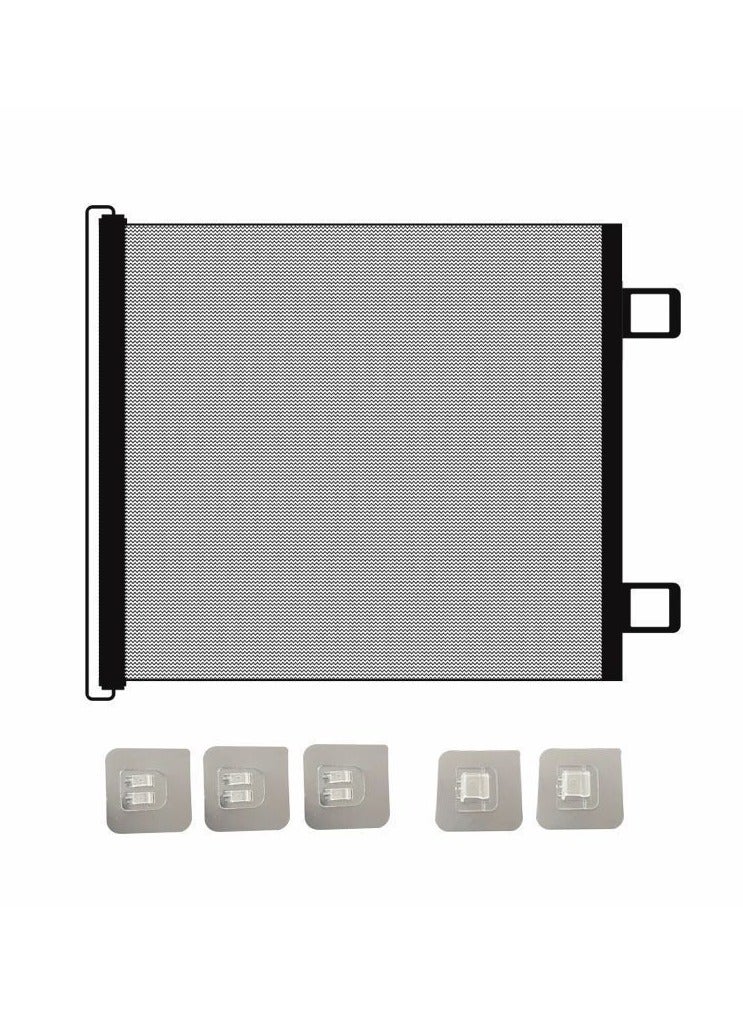 0TO1 TECH Retractable Baby & Pet Gate | 78cm Tall, 0-150cm Wide | No-Drill Installation | Safe for Stairs, Doorways & Saudi Homes | Foldable Mesh Design - Image 1