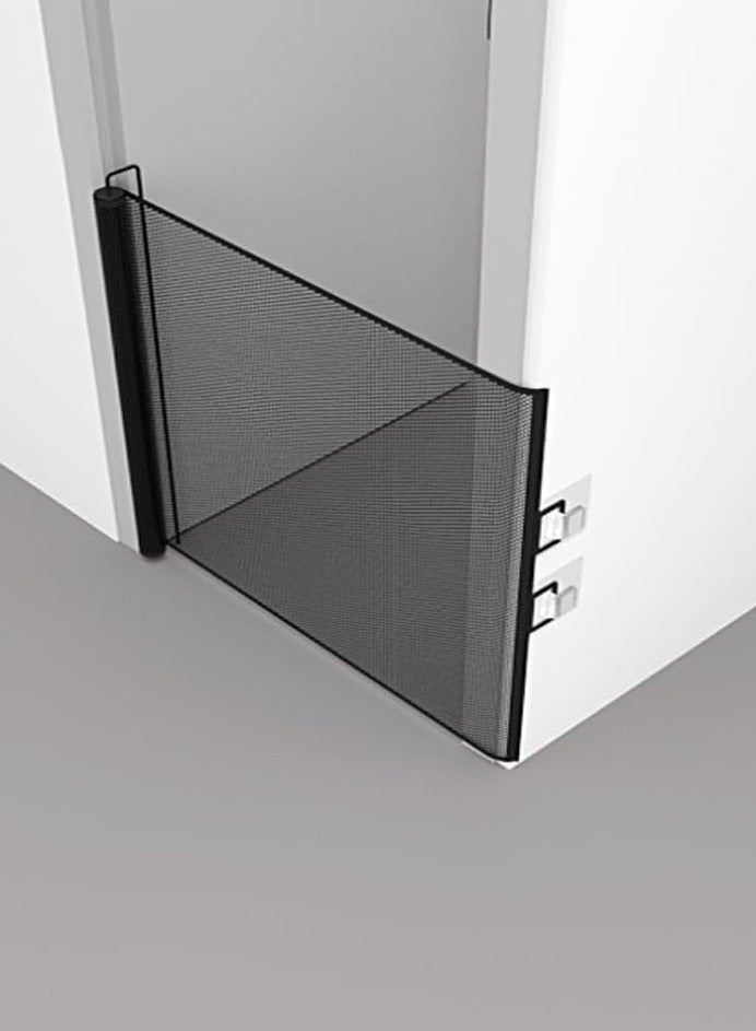 0TO1 TECH Retractable Baby & Pet Gate | 78cm Tall, 0-150cm Wide | No-Drill Installation | Safe for Stairs, Doorways & Saudi Homes | Foldable Mesh Design - Image 2