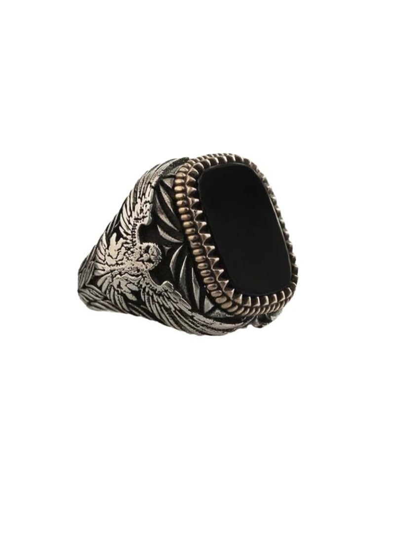 43℃ Men 's Ring Adjustable Ring Elegant Unique Retro Non-Fading Ring - Image 1
