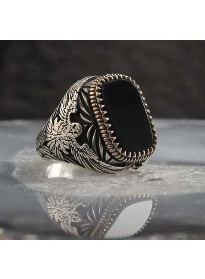 43℃ Men 's Ring Adjustable Ring Elegant Unique Retro Non-Fading Ring - Image 2
