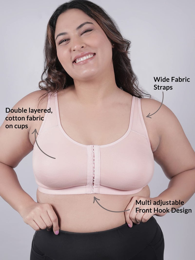 NYKD Women's Cotton Non Padded Wire Free Regular Bra (NYB103_Nude_40D) - Image 2