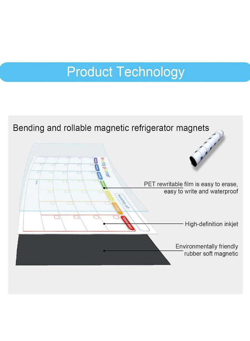 Magnetic Dry Erase Board, Magnetic Dry Erase Chore Chart Set, Behavior Chart Reward Chart for Chore, Activity, Exercise, Diet, Nutrition Behavior, Kids, Teenagers, Adults, 1 Pcs - Image 5