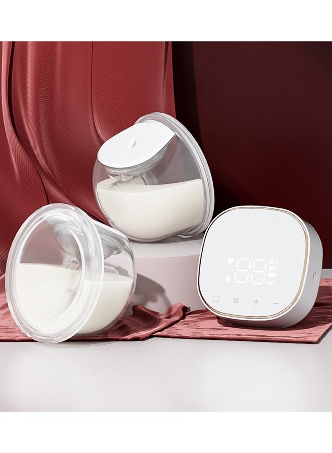 زي سي إم - هابي مضخة ثدي كهربائية مزدوجة محمولة ويمكن ارتداؤها - غير مرئية، بدون استخدام اليدين ومريحة - قابلة لإعادة الشحن مع قوة شفط وتحكم باللمس - Image 1