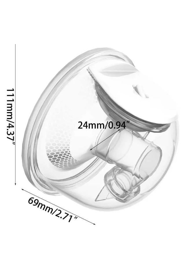 زي سي إم - هابي مضخة ثدي كهربائية مزدوجة محمولة ويمكن ارتداؤها - غير مرئية، بدون استخدام اليدين ومريحة - قابلة لإعادة الشحن مع قوة شفط وتحكم باللمس - Image 2