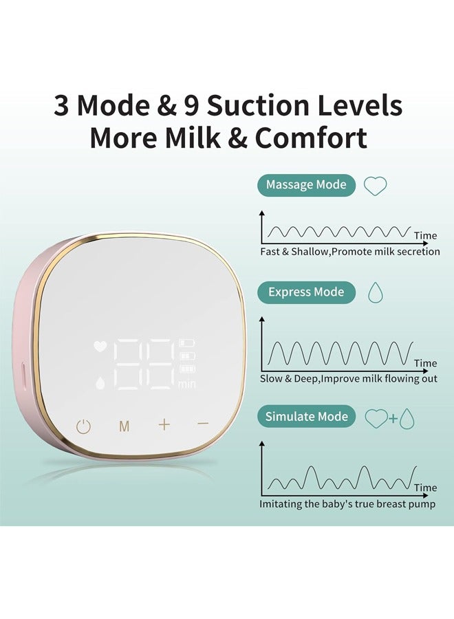 زي سي إم - هابي مضخة ثدي كهربائية مزدوجة محمولة ويمكن ارتداؤها - غير مرئية، بدون استخدام اليدين ومريحة - قابلة لإعادة الشحن مع قوة شفط وتحكم باللمس - Image 4