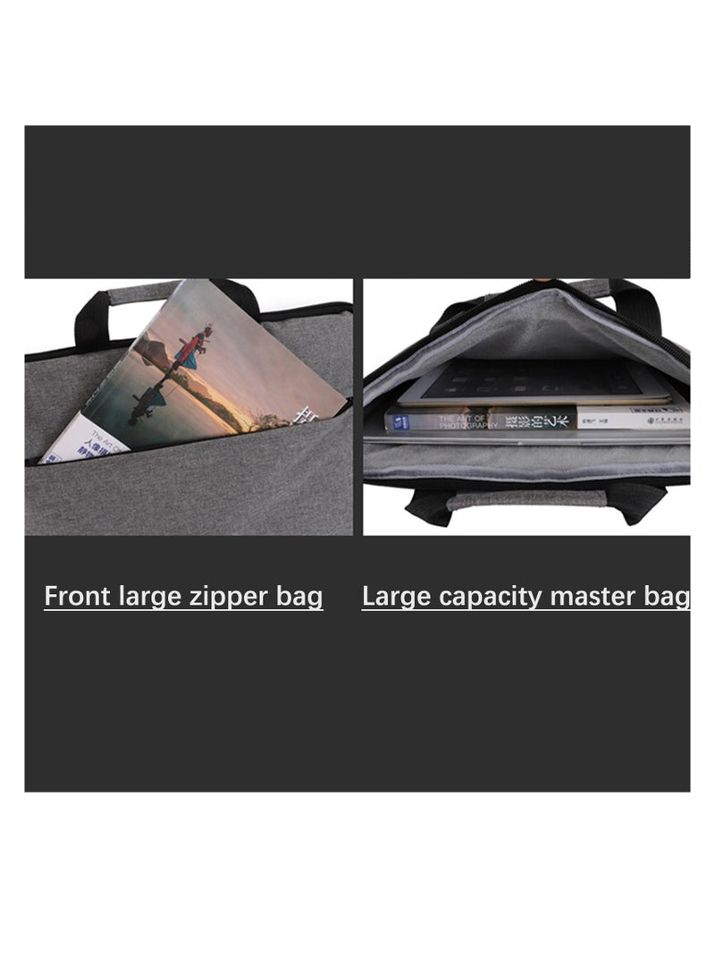 Strapless Laptop Sleeve,15.6 Inch Water Resistant Durable Computer Carrying Case,15.6 inch for HP, Dell, Acer Aspire, Asus Notebook, Laptop Protective Case with Pocket,Handle（Black）  - Image 2