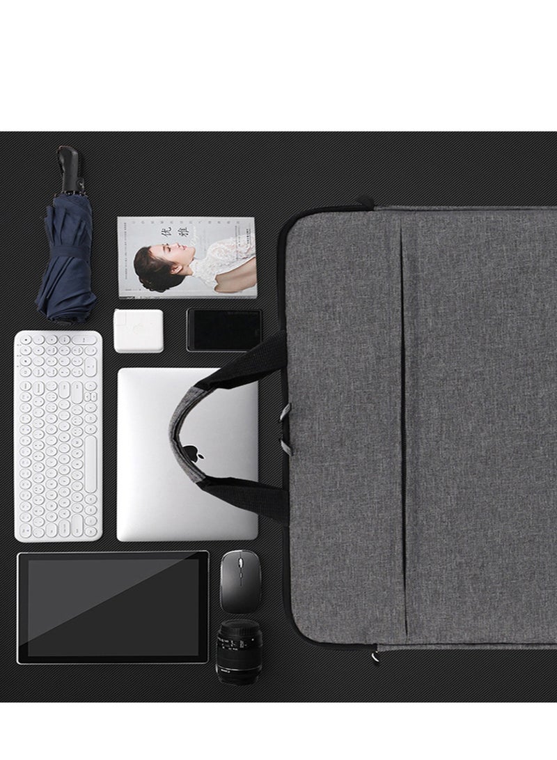 Strapless Laptop Sleeve,15.6 Inch Water Resistant Durable Computer Carrying Case,15.6 inch for HP, Dell, Acer Aspire, Asus Notebook, Laptop Protective Case with Pocket,Handle（Black）  - Image 4