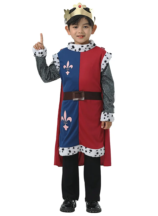Little Surprise Box,Medieval King costume,Kids Halloween Costume Fancy Dress Up-3-4Y