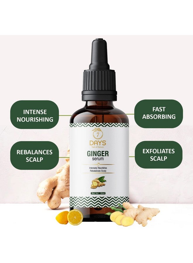 7 Days Ginger Hair Growth Serum For Strengthens Weak Hair With Ginger Oil & Sunflower Oil(30 Ml) - Image 5