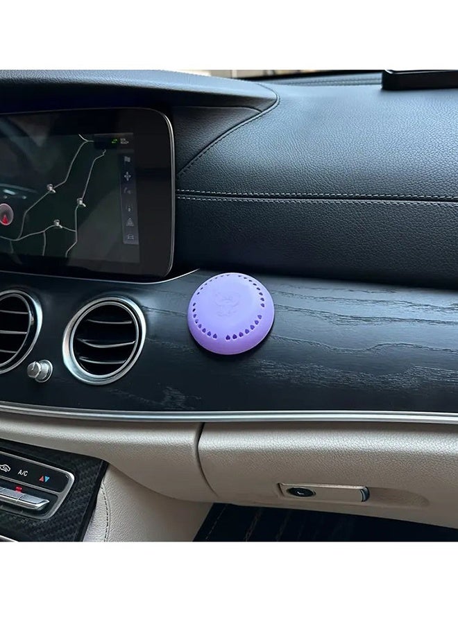 10 pcs Lavender Scented Air Freshener Tablets Long Lasting Odor Eliminator,for Home Car Bathroom Closet and Wardrobe Compressed Solid Deodorizer with Extra purple Shell - Image 2