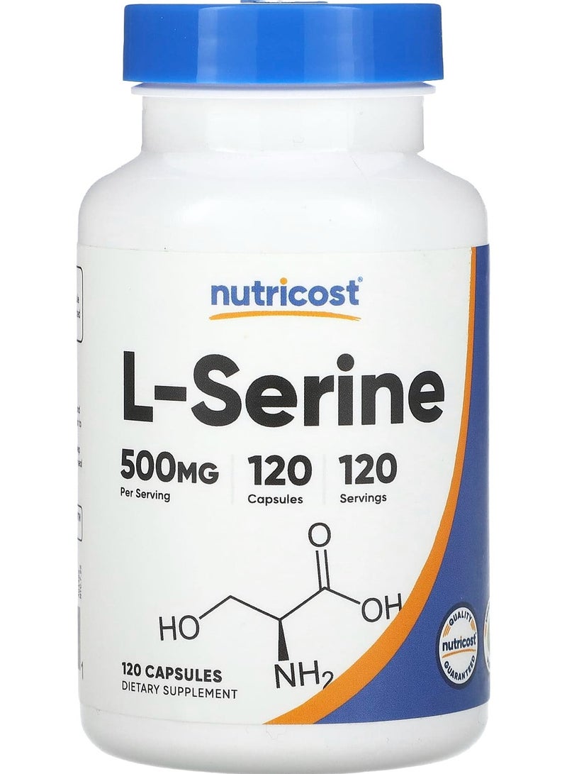 Nutricost L-Serine, 500 mg, 120 Capsules