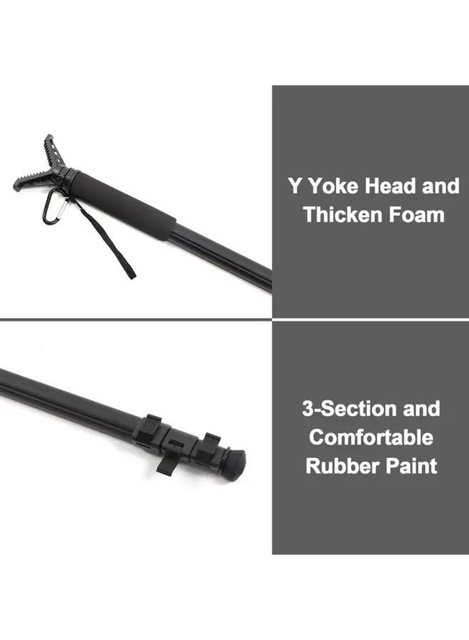 Professional Aluminum Hunting Camera Monopod HTPM001 360 Rotation Adjustable Height Portable - Image 3