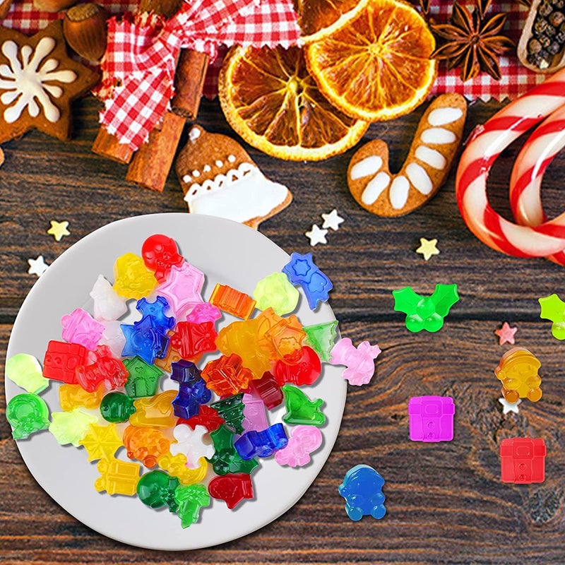 Undy Christmas Gummy Candy Molds Christmas Theme Chocolate Moulds Pack of 2 Pcs 25 Cavity Silicone Chocolate Mold for DIY Gummies Candy Jelly Cookies - Image 3