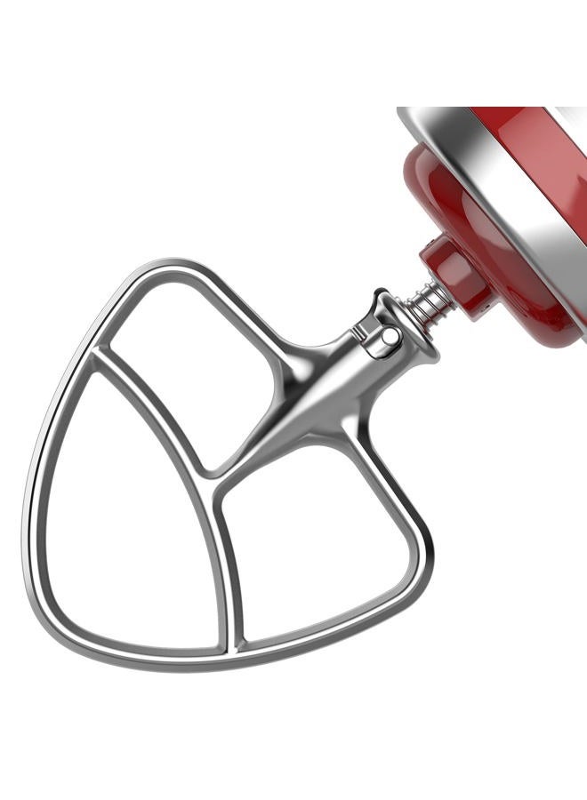 HOZODO Polished Stainless Steel Flat Beater for KitchenAid 4.5-5Q Tilt-Head Stand Mixers, Mixing Parts Attachments Dishwasher Safe - Image 1