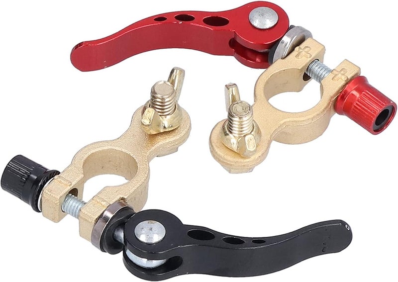 Marhynchus Battery Terminal Connectors, 4 Way Disconnect Battery Terminals for Cars Trucks Caravans RVs - Image 1
