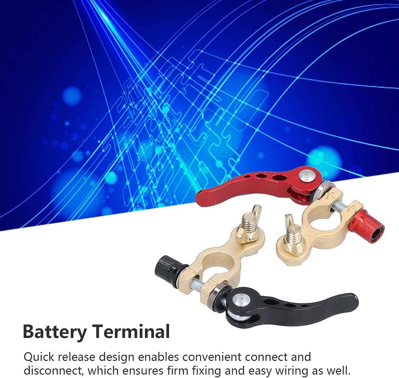 Marhynchus Battery Terminal Connectors, 4 Way Disconnect Battery Terminals for Cars Trucks Caravans RVs - Image 5
